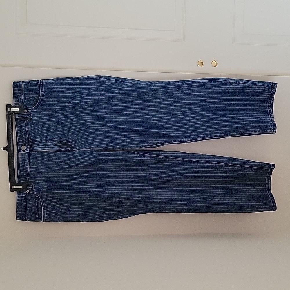 Lands' End pin stripe jeans